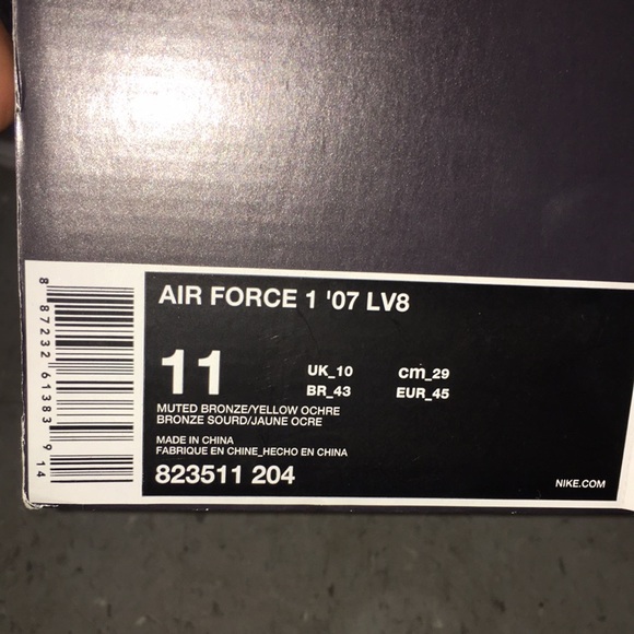 Nike Air Force 1 peanut butter size 11 - Picture 5 of 5